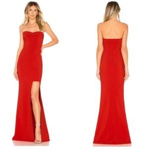 NWT REVOLVE LIKELY Ella Scarlet Red Gown Dress